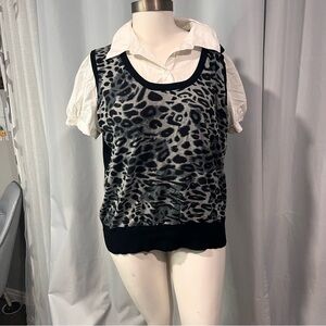 Leopard Print Sleeveless Top